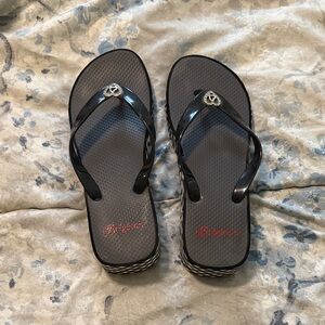 Brighton Flip Flops with Silver Accent